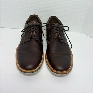 Clarks Atticus Lt Lace Up Oxford Shoes Brown Dress Shoes‎ Office Preppy Mens 8.5